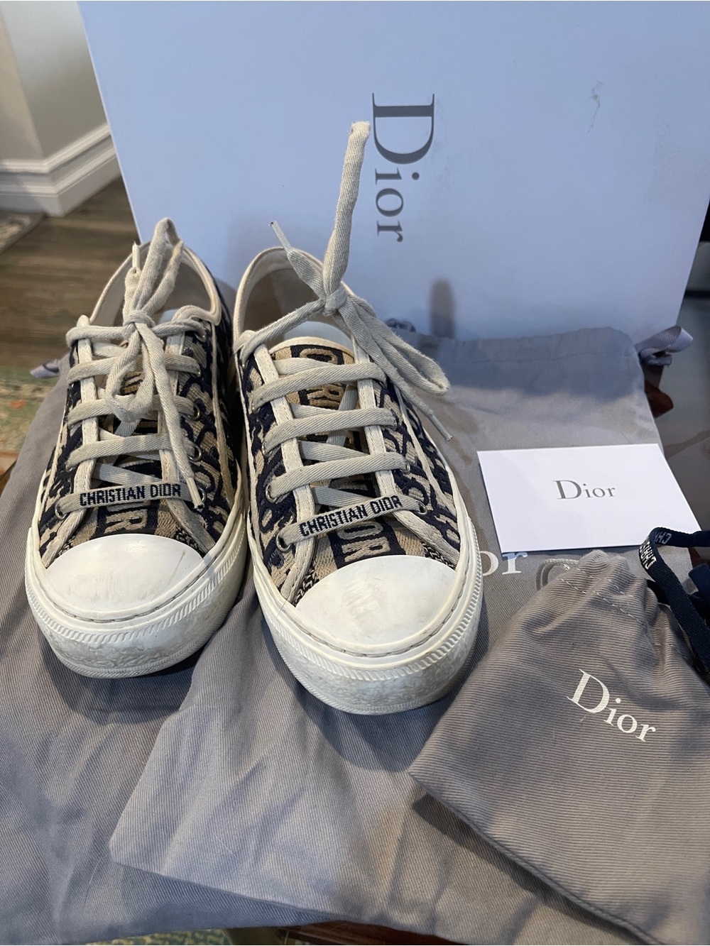 Christian Dior Walk'n'Dior Oblique Sneakers
Deep Blue Size 37.5 + Box/Dust Bags